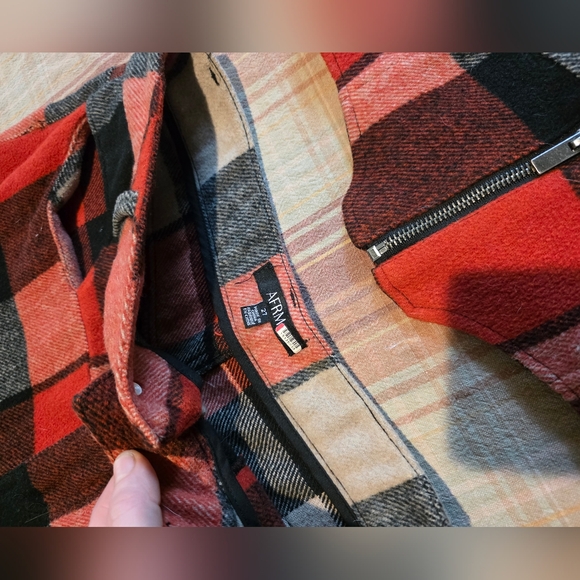 AFRM Plaid Halter Jumpsuit in Red and Black - Picture 14 of 16